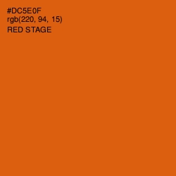 #DC5E0F - Red Stage Color Image